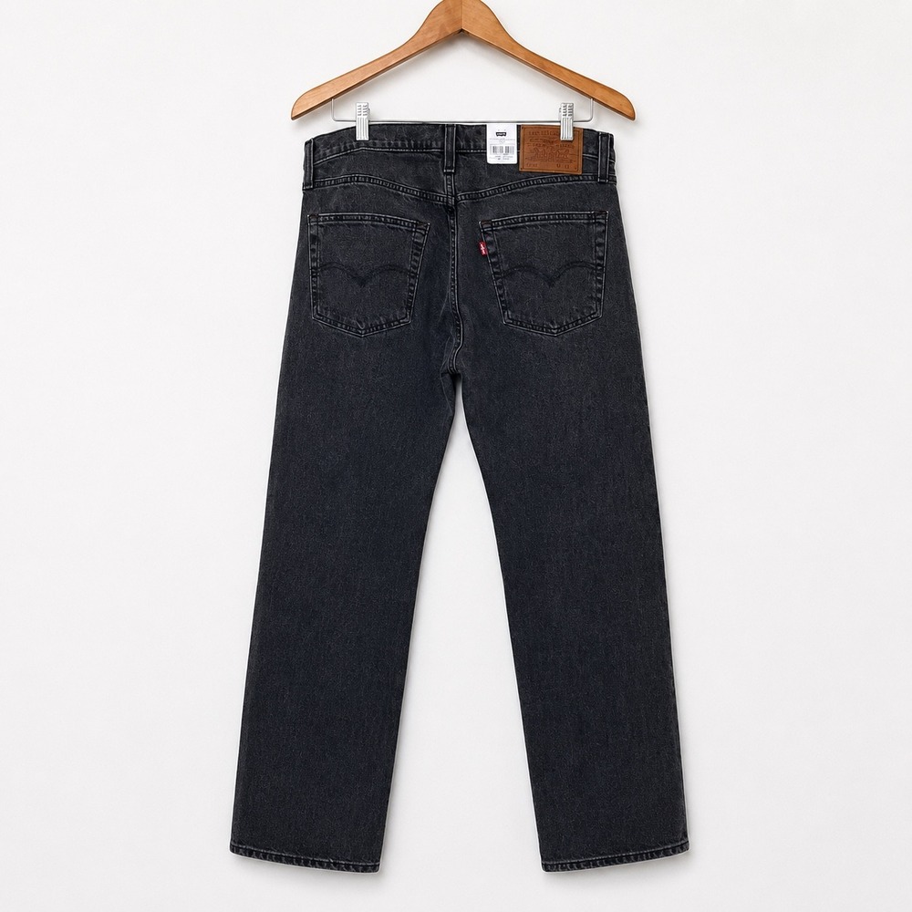 Levis 502 Taper Mens 34x32 Charcoal Grey Eco Performance Warm Jeans 29507-1465 - Picture 1 of 7
